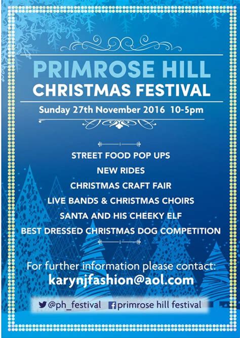 ROLL UP FOR THE PRIMROSE HILL CHRISTMAS FESTIVAL! – iLPH