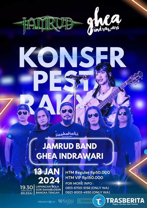 Sebentar Lagi Band Rock Jamrud Bakal Panaskan Warga Pulau Bangka Tiket