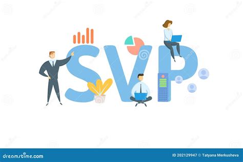 SVP Senior Vice President Concept With Keywords People And Icons