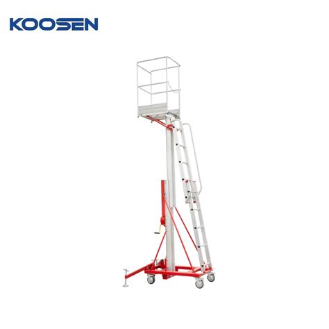 Ce Approved Meters Single Mast Aerial Work Platform Vertical Lift