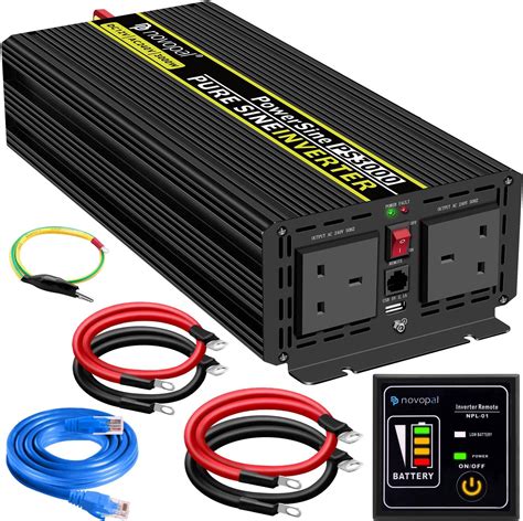 Novopal Power Inverter Pure Sine Wave Watt V Dc To V V Ac