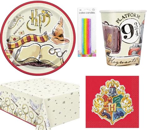 Kit de fête 101 pièces Harry Potter Pour anniversaire d enfant Avec