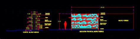 Parede Verde Em AutoCAD Baixar CAD 210 57 KB Bibliocad