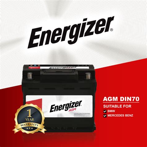 Energizer AGM Battery DIN70 LN3 Lazada