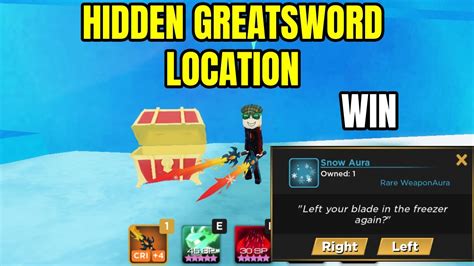 RARE GREATSWORD Location Aura Give Away Floor 3 Swordburst 3 YouTube