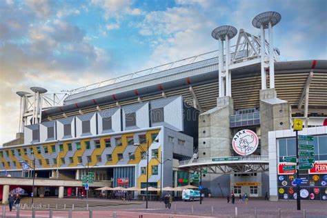 Outside Amsterdam Arena Johan Cruijff Arena FC AJAX Football Stadium ...