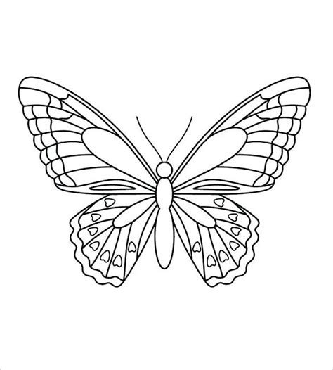 Butterfly Outline Coloring Page at GetDrawings | Free download