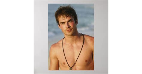 Ian Somerhalder Shirtless Poster Zazzle