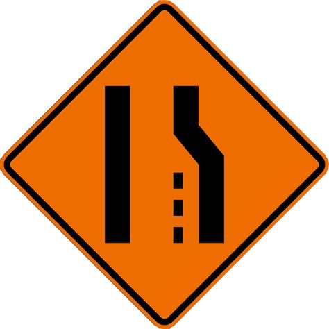 Lane Ends - Right Symbol Roll Up Traffic Safety Sign from Trans Supply