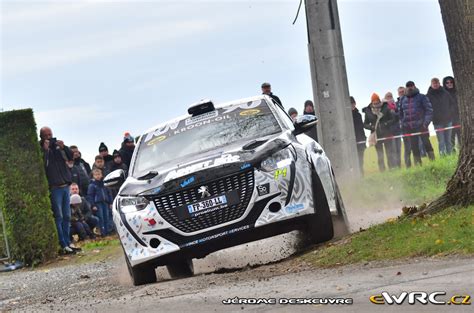 Van Den Dries Johan Burlet Yohan Peugeot Rally Rallye Du