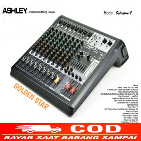 Jual Mixer Ashley Selection Original Channel Bluetooth Usb