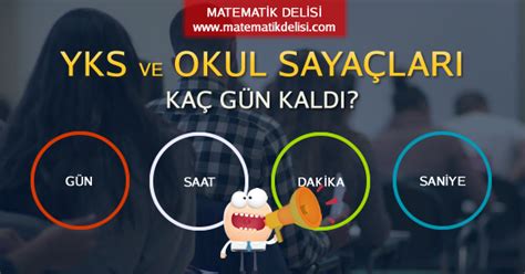 YKS TYT AYT YDT MSÜ ve OKUL SAYAÇLARI