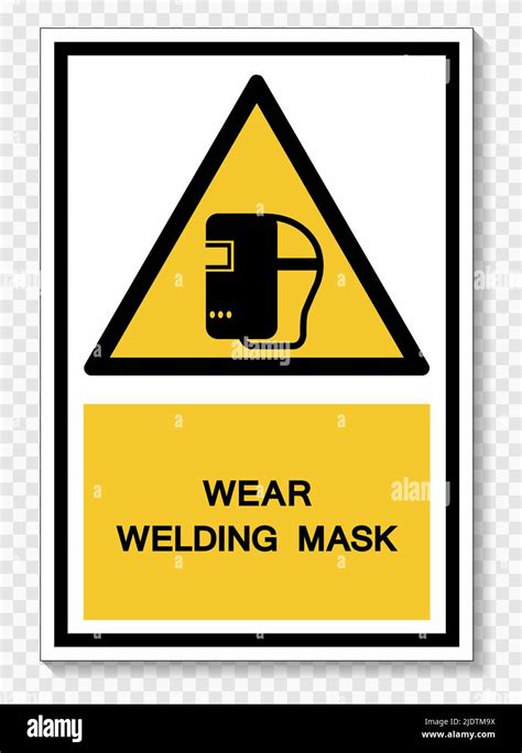 Wear Welding Mask Symbol Sign Isolate On White Background Vector