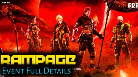 Free Fire Rampage Event Full Details How To Complete Rampage Event