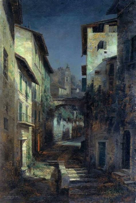 Ivan Avgustovich Veltz 1866 1926 Moonlight Chiaro Di Luna