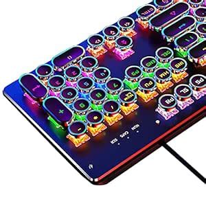 Basaltech Typewriter Style Mechanical Light Up Keyboard With Led