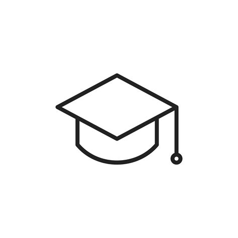 toga  graduation hat icon vector   art style  vector