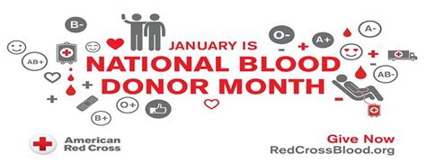 January Is National Blood Donor Month