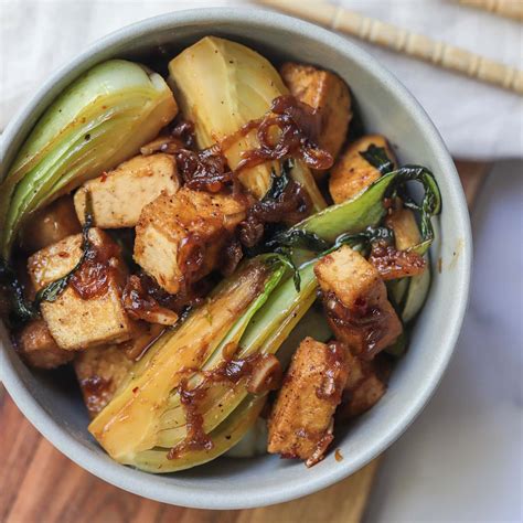 Black Pepper Tofu With Bok Choy Easy Vegan Meal Plan