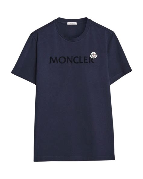 Moncler Logo T Shirt Marine Follestad