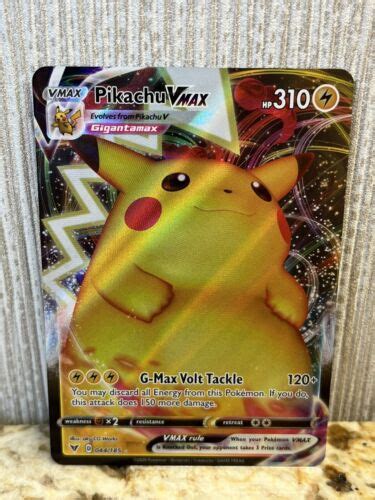 Pikachu VMAX 044 185 Vivid Voltage Full Art Ultra Rare Pokemon TCG NM