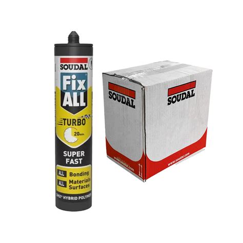 Soudal Fix All Turbo 290ml Grey Box Of 12 ERoofing