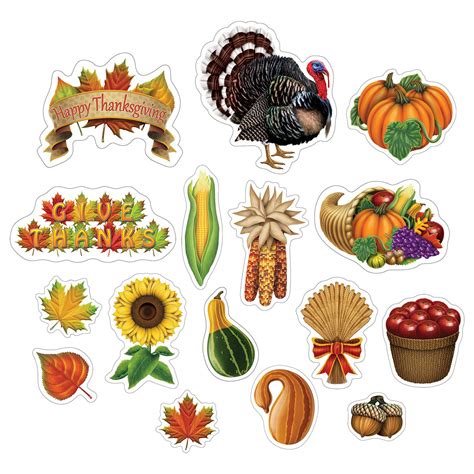 Thanksgiving Decoration Cutouts