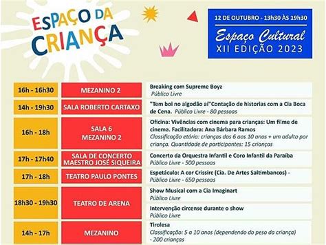 O Dia Das Crianças Em João Pessoa Será Repleto De Atividades Cultura