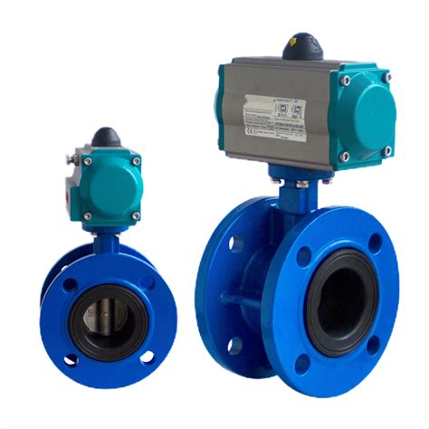 Flanged Butterfly Valve With Pneumatic Butterfly Valve Valves Qingdao