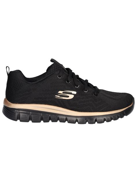 Sneaker Skechers Con Memory Foam Da Donna Nera Liviana Calzature