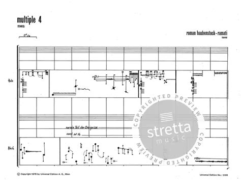 Multiple Von Roman Haubenstock Ramati Et Al Im Stretta Noten Shop