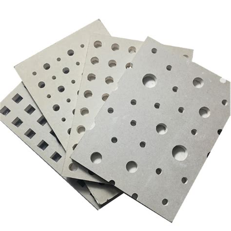 Soundproof Drywall Acoustic Perforated Gypsum Board Ceiling Panel And Acoustic Board