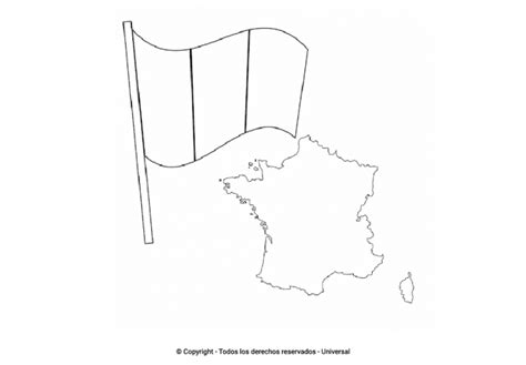 Los Mejores Dibujos De La Bandera De Francia Para Colorear ☀️ Todo Para Colorear