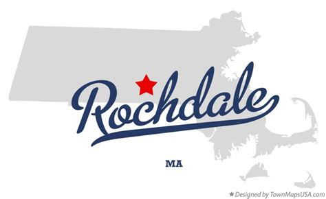 Map of Rochdale, MA, Massachusetts