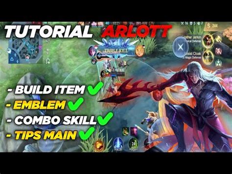 Tutorial Arlott Mobile Legends Tips Main Hero Arlott Combo Skill