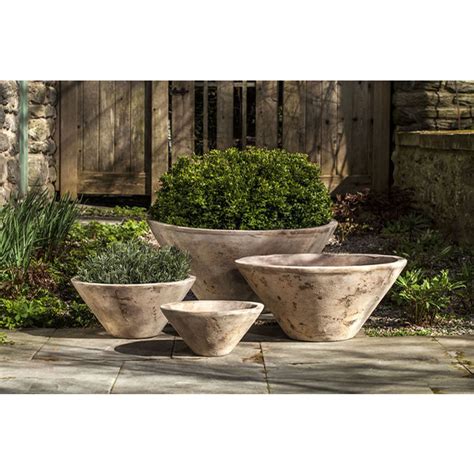 Ceramic Low Profile, Bowl Planters | Kinsey Garden Decor