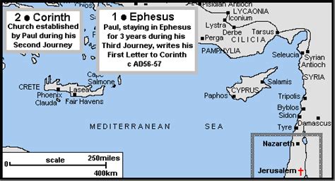 Maps Of Pauls Missionary Journeys