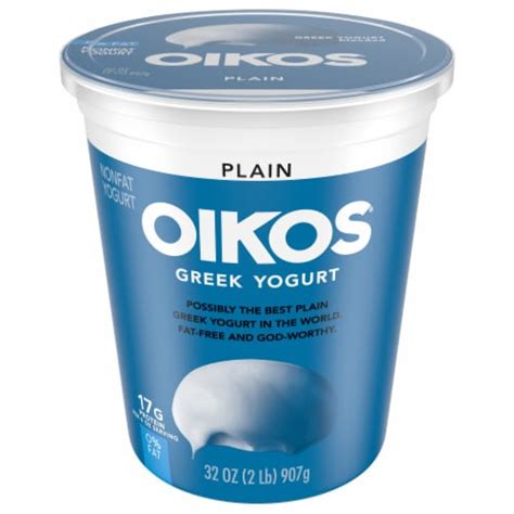 Oikos® Plain Greek Yogurt Tub, 32 oz - Ralphs