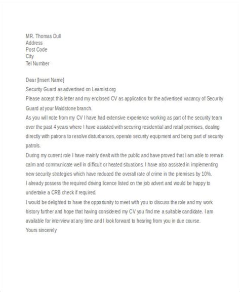 Letter Of Resignation Security Guard Sample Resignation Letter