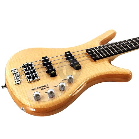 Warwick Rock Bass Corvette Premium 4 String Bass Guitar Natural Finish