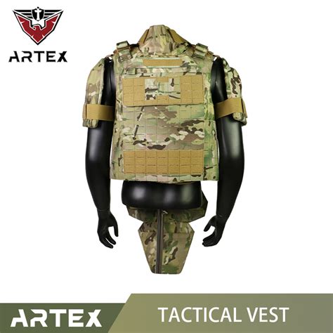 Artex Military Protective Camouflage Tactical Vest Full Coverage Black