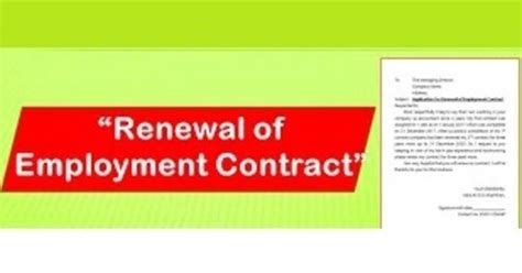 Sample Employment Contract Extension Letter - Assignment Point