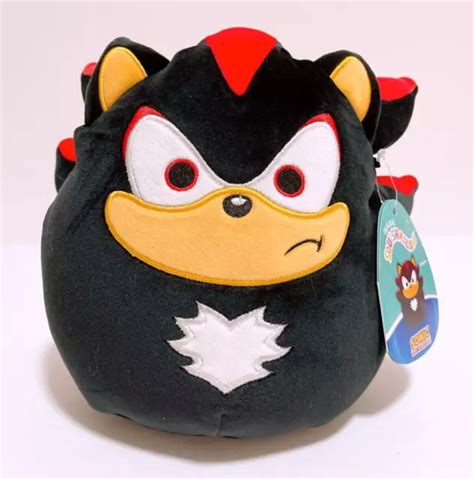 Squishmallows X Sonic The Hedgehog Shadow Black Plush Doll Toy