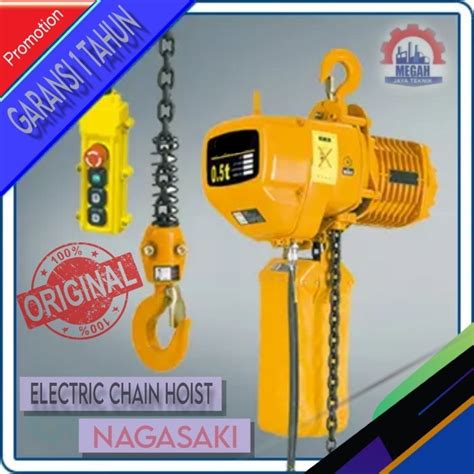 Jual Electric Chain Hoist Ton X Meter V Phase Nagasaki Japan