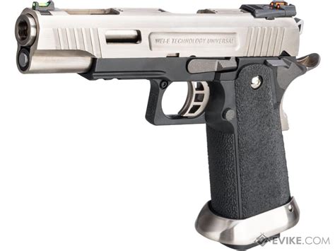 WE Tech Hi Capa Full Auto T Rex Competition Pistol Model 5 1 Silver