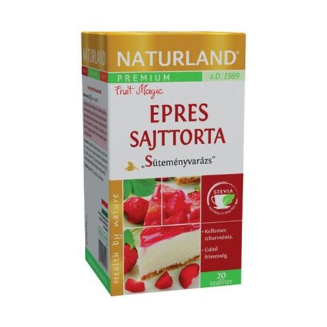 NATURLAND PREM EPRES SAJTTORTA TEA 20X PATIKATT Patika egy kattintásra