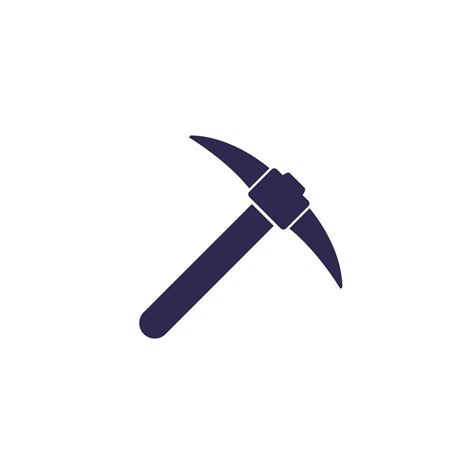 Pick Axe Icon On White Vector 3507633 Vector Art At Vecteezy