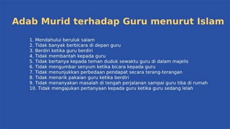 10 Adab Murid Terhadap Guru Menurut Imam Al Ghazali Wajib Tahu