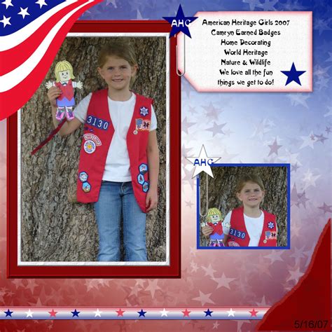 American Heritage Girls | Digital Scrapbooking at Scrapbook Flair