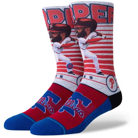 Mlb Mens Stance Bryce Harper Royal Philadelphia Phillies Infiknit Big